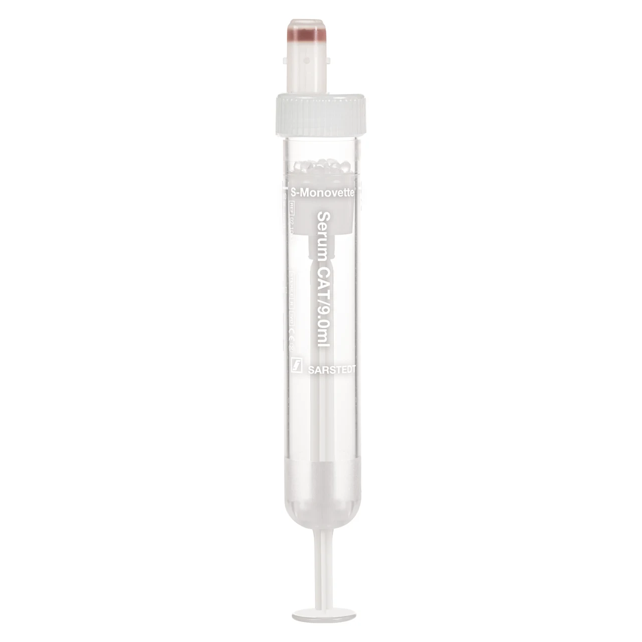 S-Monovette® 血清 - CAT, 9 ml, キャップ 白, (LxØ)： 92 x 16 mm, プラスチックラベル付き