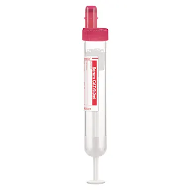S-Monovette® Serum CAT, 9 ml, cap red, (LxØ): 92 x 16 mm, with paper label