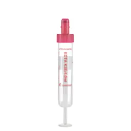 S-Monovette® EDTA K3E, 4 ml, cap red, (LxØ): 75 x 15 mm, with plastic label