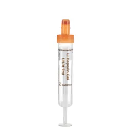 S-Monovette® Heparina de lítio gel LH, 4,7 ml, tampa laranja, (CxØ): 75 x 15 mm, com etiqueta de plástico