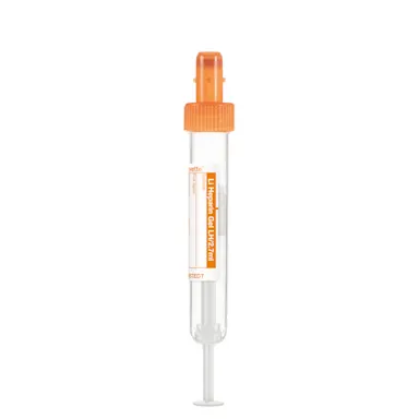 S-Monovette® Lithium heparin gel LH, 2.7 ml, cap orange, (LxØ): 75 x 13 mm, with paper label