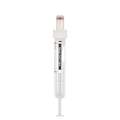 S-Monovette® Serum CAT, 1.6 ml, cap white, (LxØ): 75 x 13 mm, with paper label