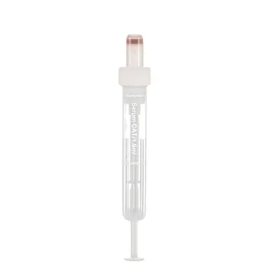 S-Monovette® Serum CAT, 1.6 ml, cap white, (LxØ): 75 x 13 mm, with plastic label