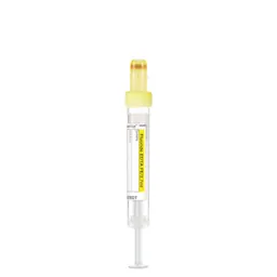 S-Monovette® Fluoride/EDTA FE, 2.7 ml, cap yellow, (LxØ): 66 x 11 mm, with paper label