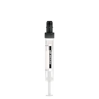 S-Monovette®, ESR, 2 ml, cap black, (LxØ): 66 x 11 mm, with paper label