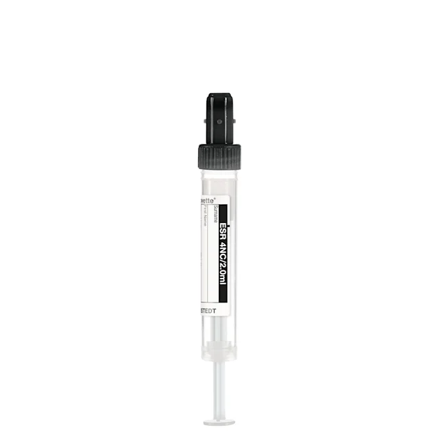 S-Monovette®, VS, 2 ml, bouchon noir, (L x Ø) : 66 x 11 mm, avec étiquette papier