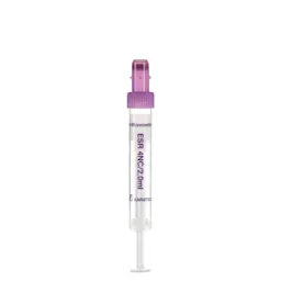 S-Monovette®, ESR, 2 ml, cap violet, (LxØ): 66 x 11 mm, with plastic label