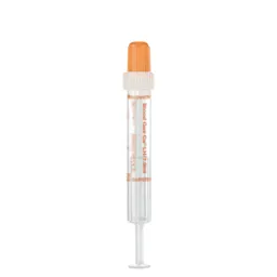 Blood Gas Monovette®, calcium-balanced lithium heparin, 1 ml, cap white/orange, connection: Luer (m)