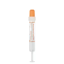 Blood Gas Monovette®, calcium-balanced lithium heparin, 1 ml, cap white/orange, connection: Luer (m)