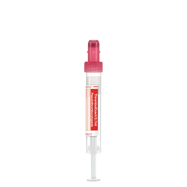 S-Monovette® ThromboExact, 2,7 ml, bouchon rouge foncé, (L x Ø) : 66 x 11 mm, avec étiquette papier