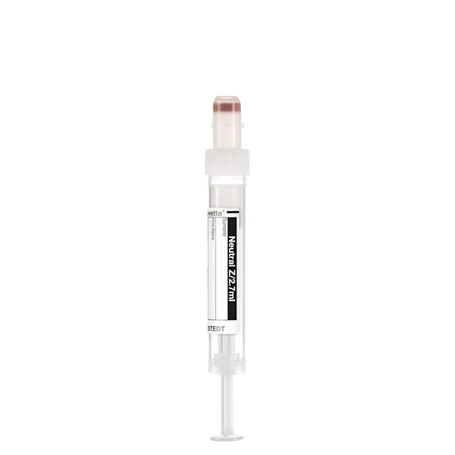S-Monovette® neutral Z, 2.7 ml, cap white, (LxØ): 66 x 11 mm, with paper label