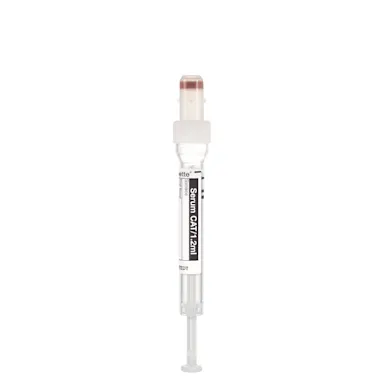 S-Monovette® Serum CAT, 1.2 ml, cap white, (LxØ): 66 x 8 mm, with plastic label
