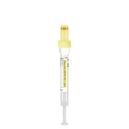 S-Monovette® Fluoride/EDTA FE, 1.2 ml, cap yellow, (LxØ): 66 x 8 mm, with plastic label