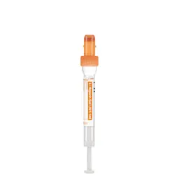 S-Monovette® Heparina de lítio gel LH, 1,1 ml, tampa laranja, (CxØ): 66 x 8 mm, com etiqueta de plástico
