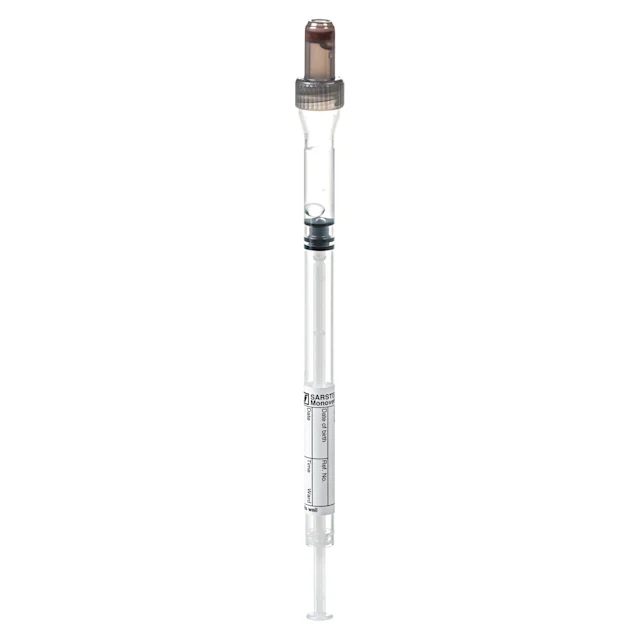 S-Sedivette®, Citrate 4NC, 3,5 ml, bouchon noir, (L x Ø) : 130 x 8 mm, avec étiquette papier