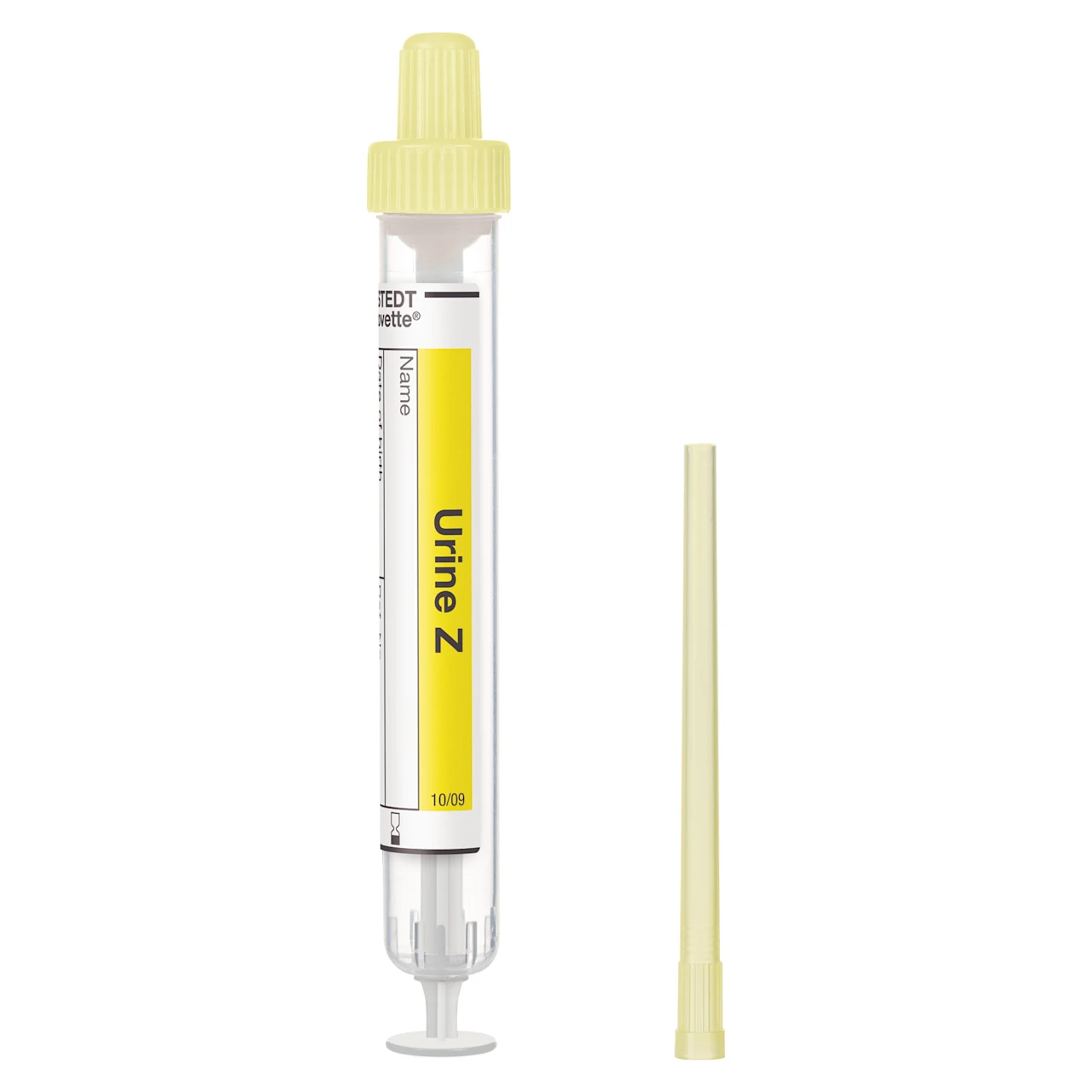 Urine Monovette®, Z, 10 ml, cap yellow, (LxØ): 102 x 15 mm, 64 piece(s)/bag