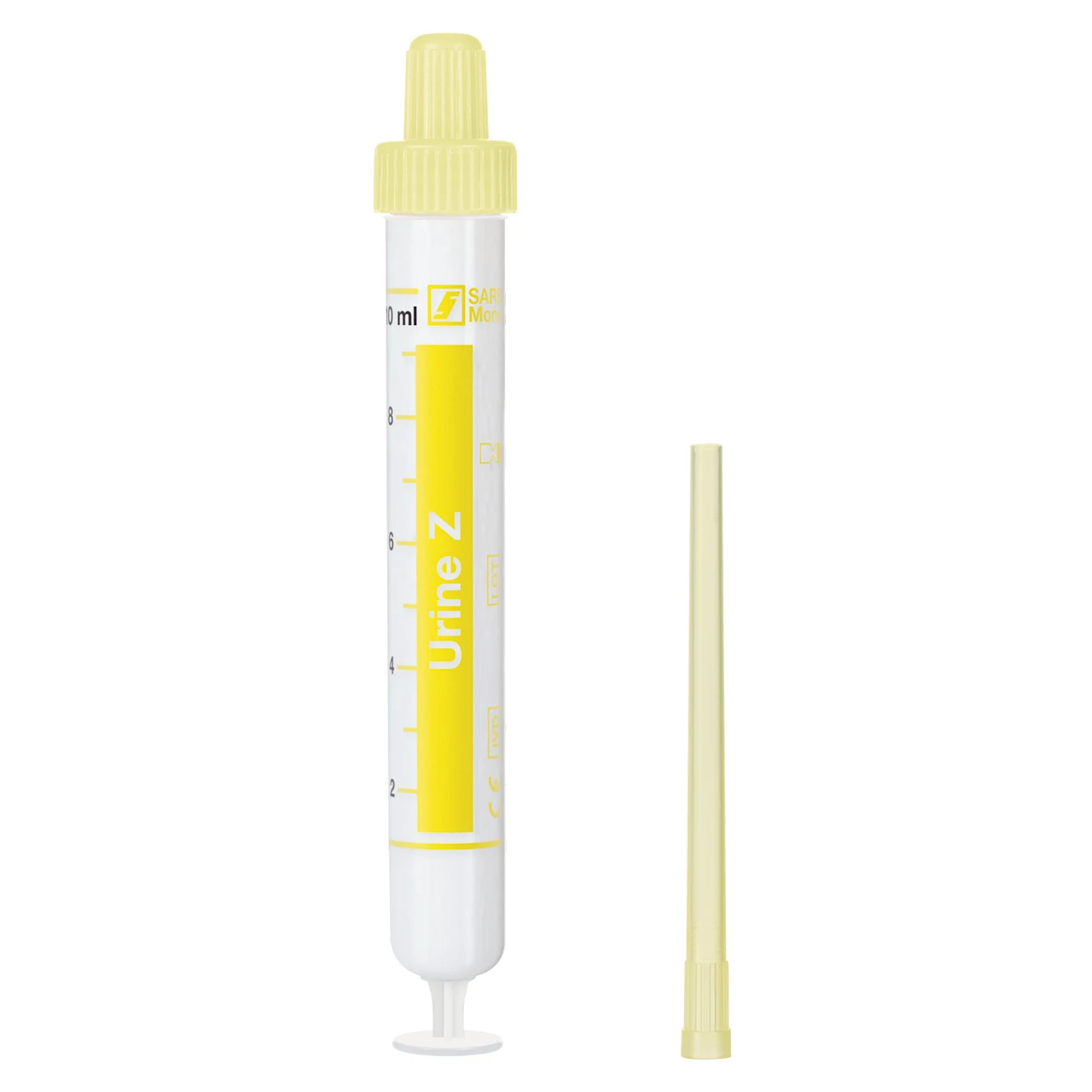 Urine Monovette®, Z, 10 ml, cap yellow, (LxØ): 102 x 15 mm, 64 piece(s)/bag