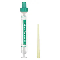 Urine Monovette®, Boric acid, 10 ml, cap green, (LxØ): 102 x 15 mm, 64 piece(s)/bag