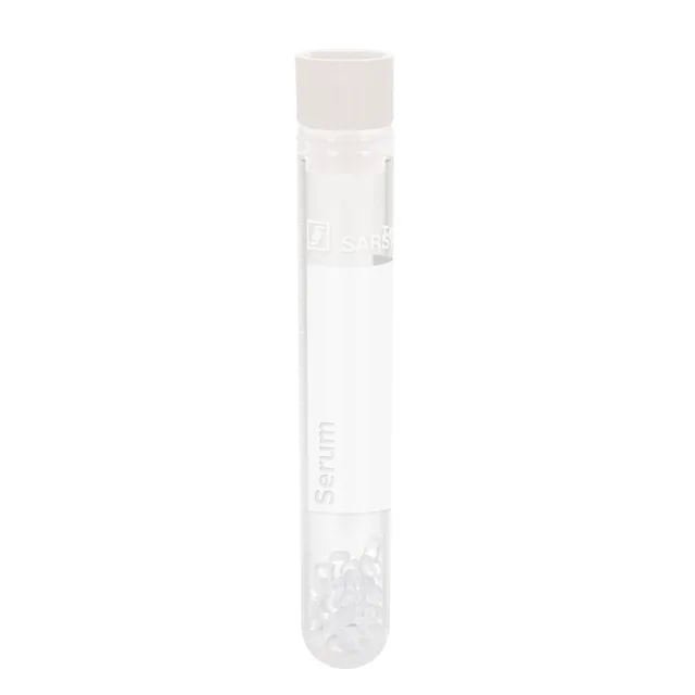 Sample tube, Serum CAT, 4.5 ml, cap white, (LxØ): 75 x 13 mm, with print