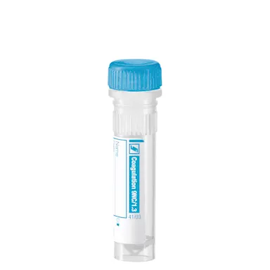 Micro sample tube Citrate 9NC 0.106 mol/l 3.2%, 1.3 ml, screw cap, ISO