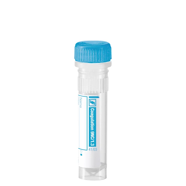 Microtube Citrate 9NC 0.106 mol/l 3,2%, 1,3 ml, bouchon à vis, ISO