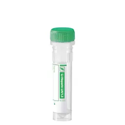 Micro sample tube Lithium heparin LH, 1.3 ml, screw cap, ISO