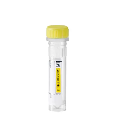 Micro sample tube Fluoride/heparin FH, 1.3 ml, screw cap, EU