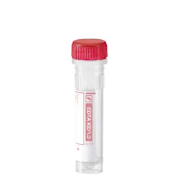 Micro sample tube EDTA K3E, 1.3 ml, screw cap, EU
