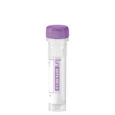 Micro sample tube EDTA K3E, 1.3 ml, screw cap, ISO