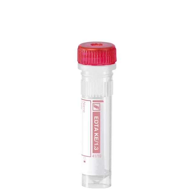 Microtube EDTA K3E, 1,3 ml, bouchon à vis, EU