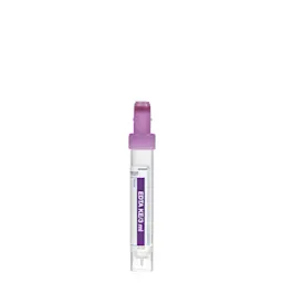 Sample tube, EDTA K3E, 3 ml, cap violet, (LxØ): 82 x 11.5 mm, with paper label