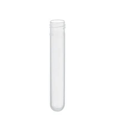 Screw cap tube, 5 ml, (LxØ): 75 x 13 mm, round base, PP, without cap, 500 piece(s)/StackPack