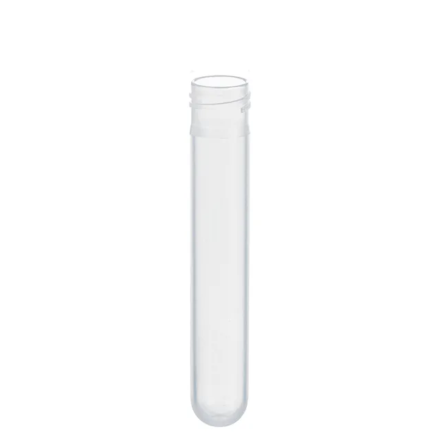 Screw cap tube, 5 ml, (LxØ): 75 x 13 mm, round base, PP, without cap, 1,000 piece(s)/bag
