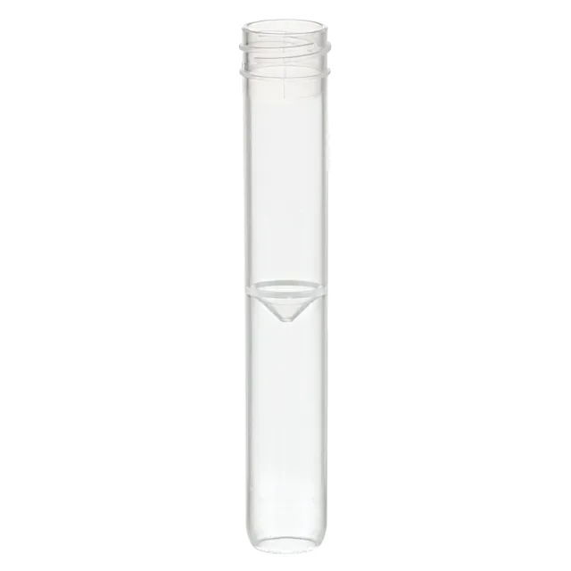 Screw cap tube, 5 ml, (LxØ): 92 x 15.3 mm, conical false bottom, rounded tube bottom, PP, without cap, 100 piece(s)/bag