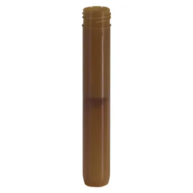 Screw cap tube, 5 ml, (LxØ): 92 x 15.3 mm, conical false bottom, rounded tube bottom, PP, without cap, 100 piece(s)/bag