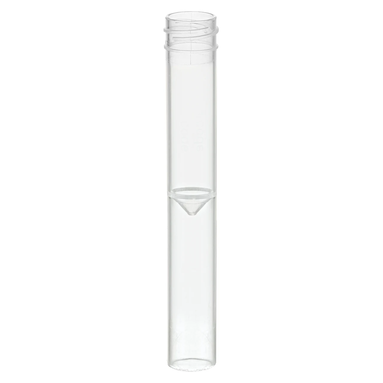 Schraubröhre, 3,5 ml, (LxØ): 92 x 13 mm, Zwischenboden konisch, Röhrenboden flach, PP, ohne Verschluss, 100 Stück/Beutel