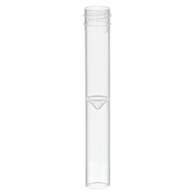 Screw cap tube, 3.5 ml, (LxØ): 92 x 13 mm, conical false bottom, flat tube bottom, PP, without cap, 100 piece(s)/bag