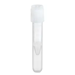 Screw cap tube, 2.5 ml, (LxØ): 75 x 13 mm, conical false bottom, rounded tube bottom, PP, cap assembled, 100 piece(s)/bag