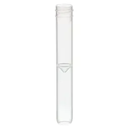 Screw cap tube, 3.5 ml, (LxØ): 92 x 13 mm, conical false bottom, rounded tube bottom, PP, without cap, 100 piece(s)/bag
