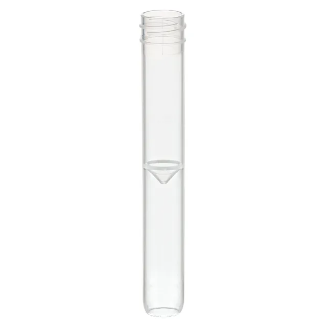 Screw cap tube, 3.5 ml, (LxØ): 92 x 13 mm, conical false bottom, rounded tube bottom, PP, without cap, 100 piece(s)/bag