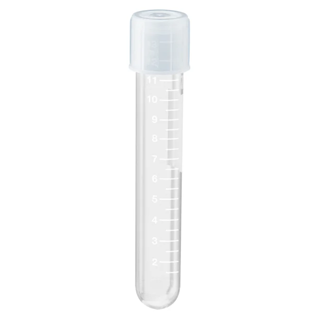 Tube, 13 ml, (L x Ø) : 100 x 16 mm, PP, avec aplat