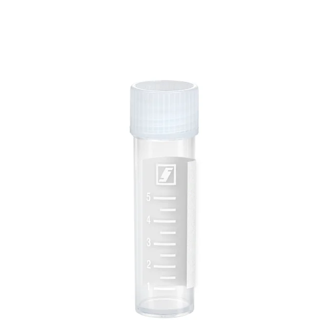 Tubo de rosca, 8 ml, (CxØ): 57 x 16,5 mm, PP, com impressão