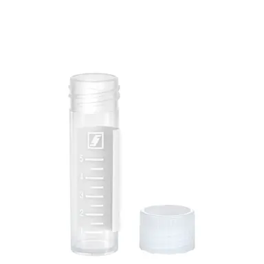 Screw cap tube, 8 ml, (LxØ): 57 x 16.5 mm, PP, with print