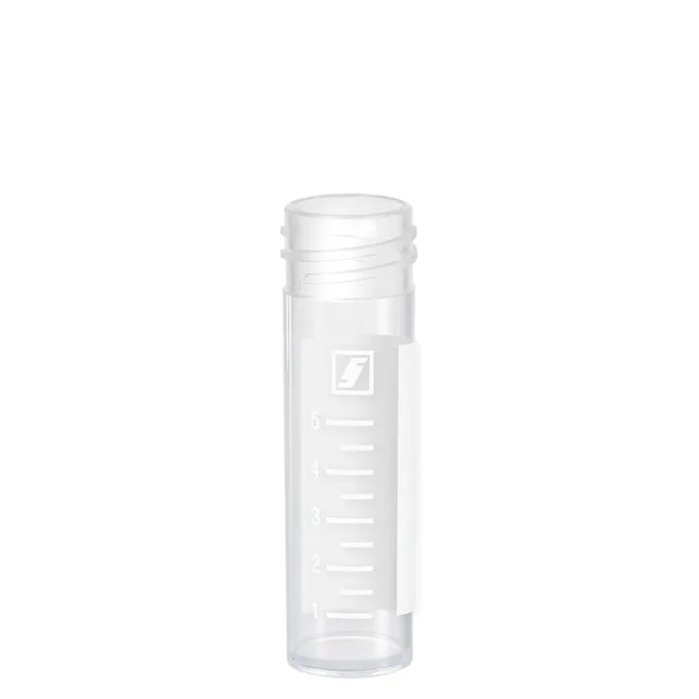 Screw cap tube, 8 ml, (LxØ): 57 x 16.5 mm, PP, with print