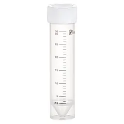 Screw cap tube, 30 ml, (LxØ): 107 x 25 mm, PP, with print
