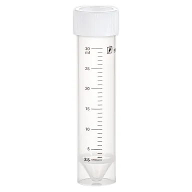 Screw cap tube, 30 ml, (LxØ): 107 x 25 mm, PP, with print