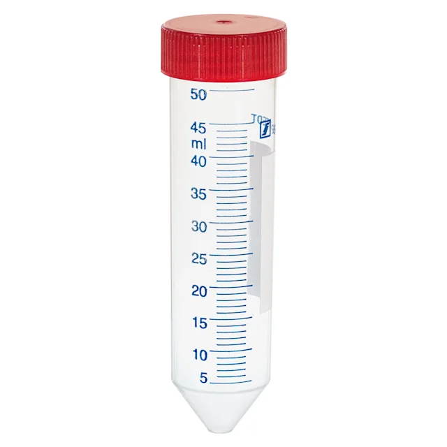 Screw cap tube, 50 ml, (LxØ): 114 x 28 mm, PP, with print