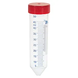 Tube avec bouchon à vis, 50 ml, (L x Ø) : 114 x 28 mm, PP, avec aplat