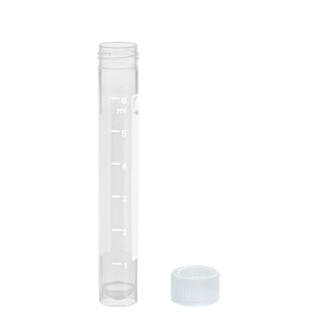Tubo de rosca, 7 ml, (CxØ): 82 x 13 mm, PP, com impressão