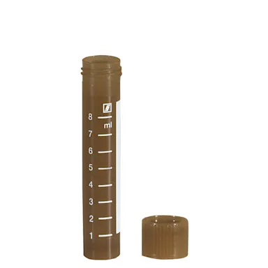 Screw cap tube, 10 ml, (LxØ): 79 x 16 mm, PP, with print